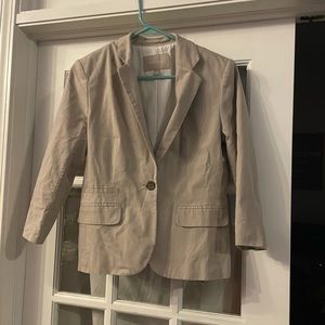 Banana Republic Factory tan 3/4 sleeve blazer